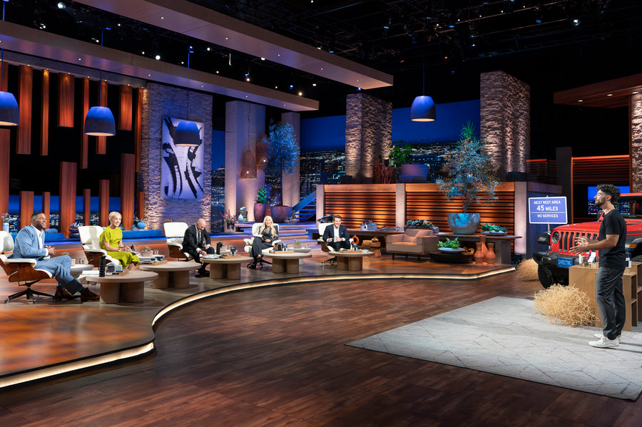 PeeSport presentation on the Shark Tank stage